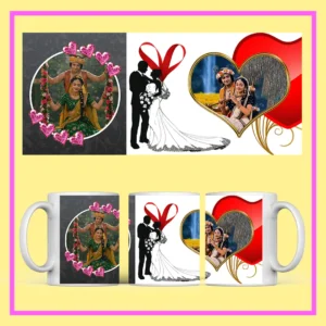 Personalized Love Mug with custom couple photo and romantic design – Perfect Valentine’s Day and anniversary gift for couples