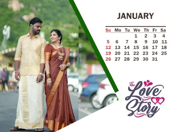 Custom Printed Calendar – Personalized Photo and Logo Calendar for Home, Office, and Corporate Branding