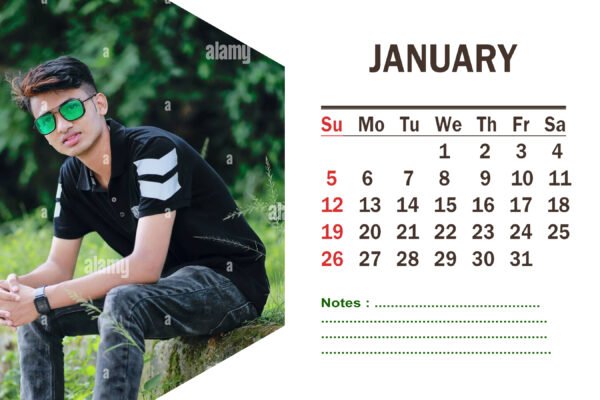 Custom Printed Calendar – Personalized Photo and Logo Calendar for Home, Office, and Corporate Branding
