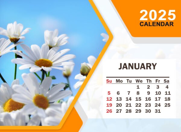 Custom Printed Calendar – Personalized Photo and Logo Calendar for Home, Office, and Corporate Branding