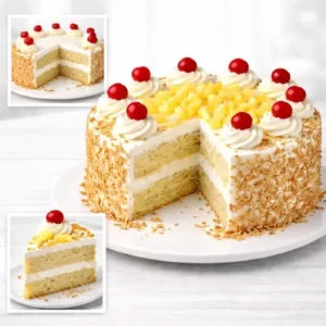 Pineapple cream cake with same day delivery in Burdwan