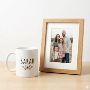 Personalized name mug with photo frame same day delivery in Burdwan