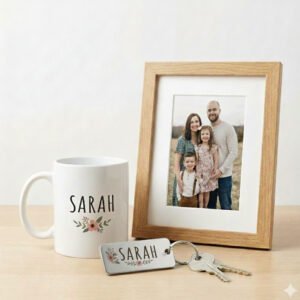 Order personalized mug, photo frame and keychain combo with same day delivery in Burdwan.