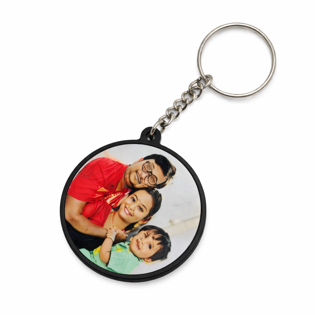 Personalized photo key ring both side print custom keychain in Burdwan