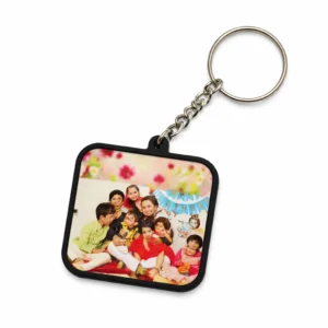 Personalized square photo key ring custom photo keychain in Burdwan
