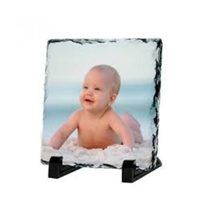 Customized Baby Photo Square Rock Slate | Personalized Stone Photo Frame in Burdwan