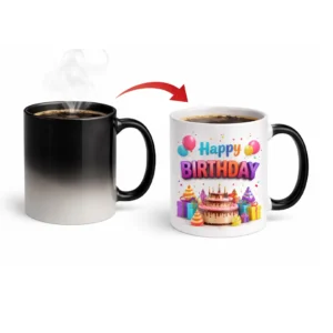 Magic Color Changing Birthday Mug | Heat Sensitive Personalized Birthday Coffee Mug