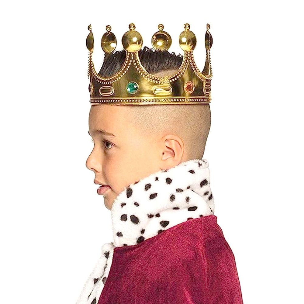 Kids Royal King Crown Costume Accessory