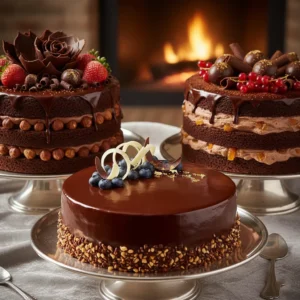 eggless chocolate truffle cake