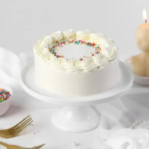 classic vanilla cream cake