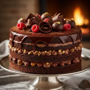 Eggless Premium Chocolate Truffle Cake with Dark Chocolate Drip