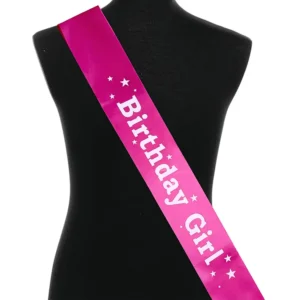 birthday girl sash